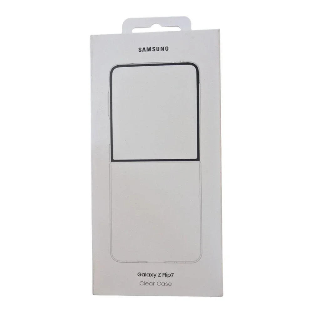 J3-U Samsung Clear Case Cover for Galaxy‎ Z Flip7 (Protective Adhesive Missing)